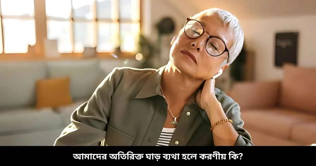 আমাদের অতিরিক্ত ঘাড় ব্যথা হলে করণীয় কি