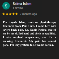 ডাঃ কানিজ ফাতেমা তানিয়া (পিটি) পেশেন্ট রিভিউ ৬