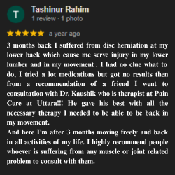 ডাঃ কৌশিক ঢালী (পিটি) পেশেন্ট রিভিউ ২