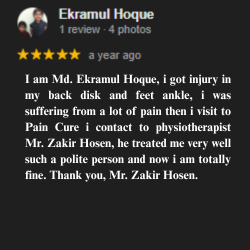 ডাঃ জাকির হোসেন (পিটি) পেশেন্ট রিভিউ ৩
