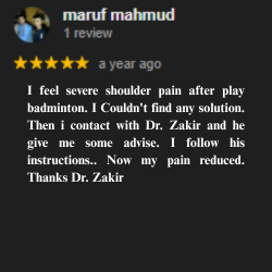 ডাঃ জাকির হোসেন (পিটি) পেশেন্ট রিভিউ ৪