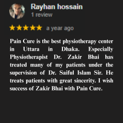 ডাঃ জাকির হোসেন (পিটি) পেশেন্ট রিভিউ ৫