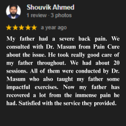 ডাঃ মাছুম বিল্লাহ (পিটি) পেশেন্ট রিভিউ ৬