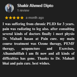 ডাঃ মেহেদী হাসান (পিটি) পেশেন্ট রিভিউ ১