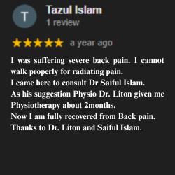 ডাঃ লিটন আহমেদ (পিটি) পেশেন্ট রিভিউ ৩