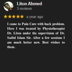 ডাঃ লিটন আহমেদ (পিটি) পেশেন্ট রিভিউ ৯