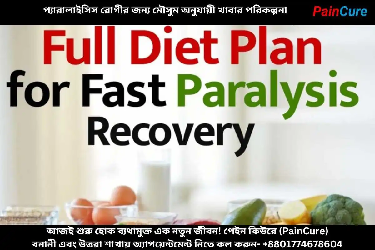 প্যারালাইসিস রোগীর জন্য মৌসুম অনুযায়ী খাবার পরিকল্পনা