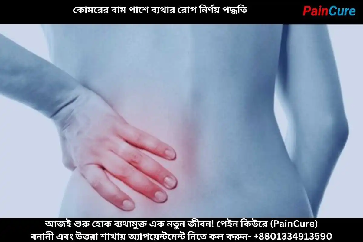 কোমরের বাম পাশে ব্যথার রোগ নির্ণয় পদ্ধতি